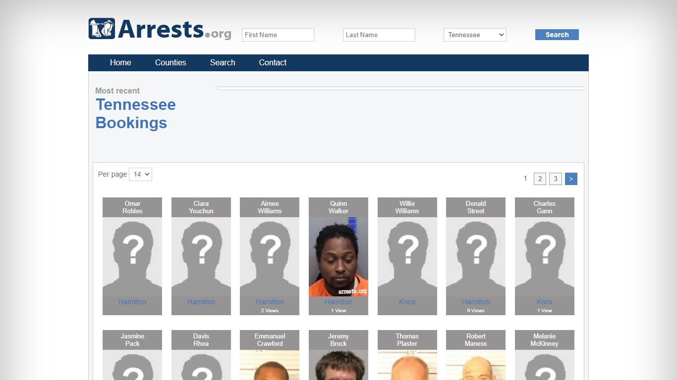Tennessee Arrests and Inmate Search